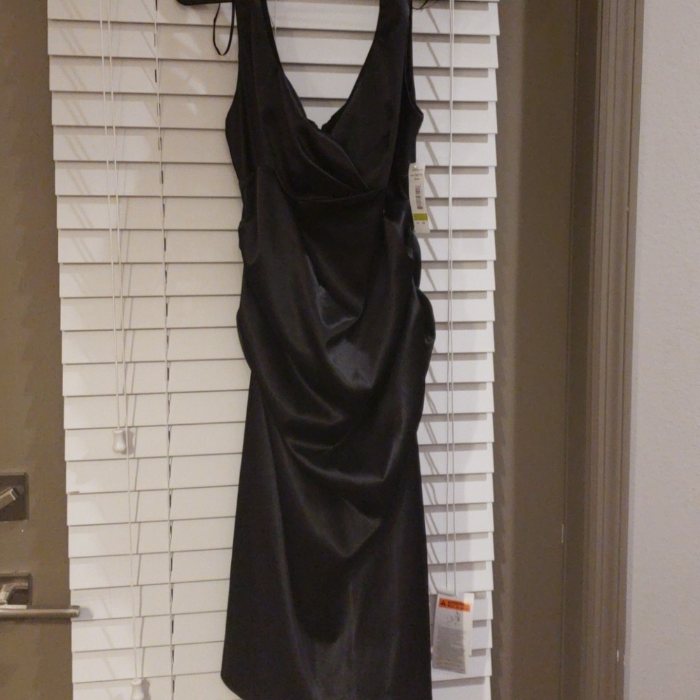 Sexy black dress.